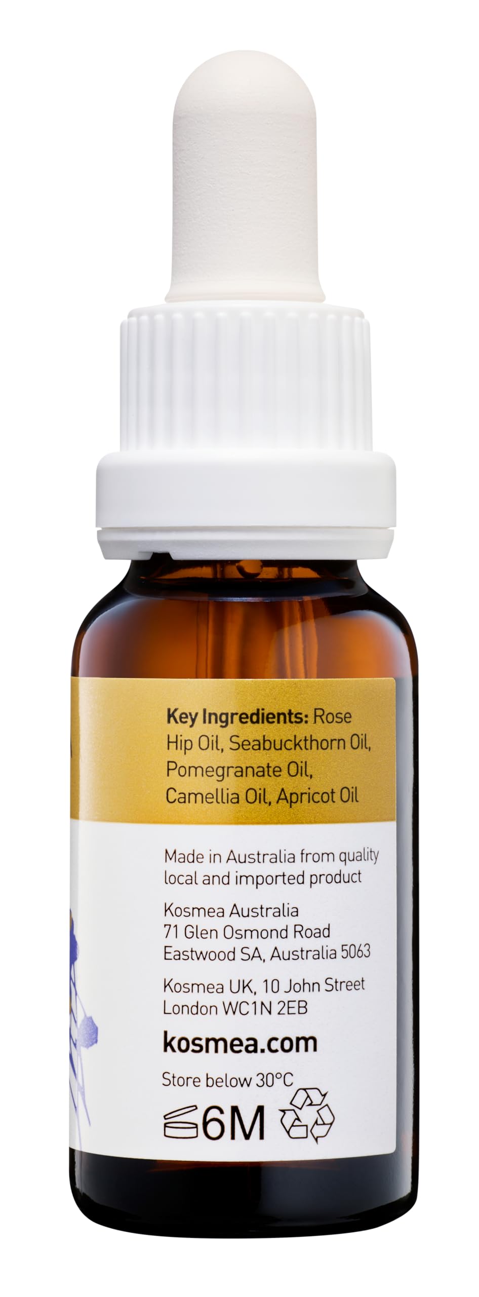Kosmea Pomegranate Oil moisturizing action on the skin