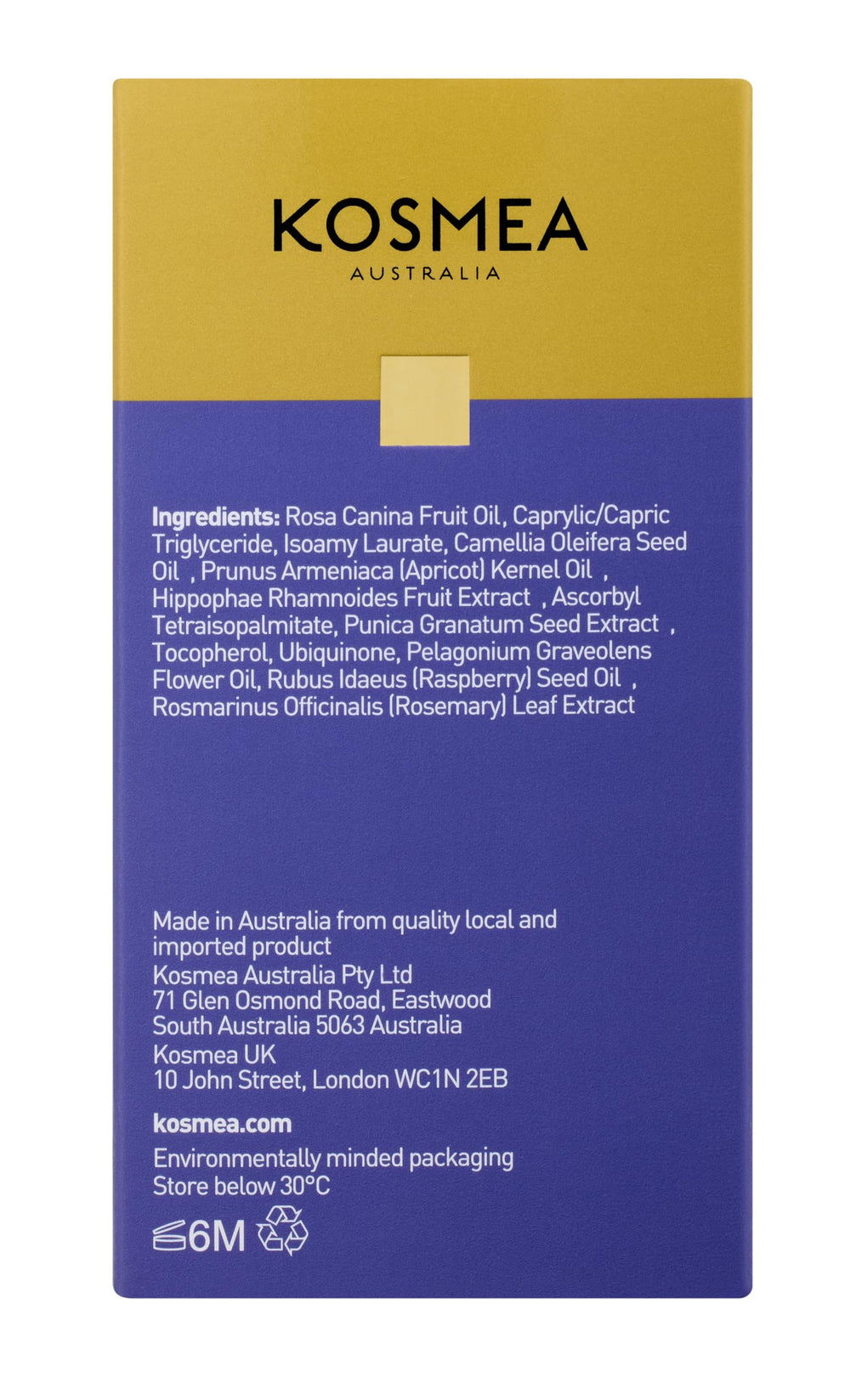 Kosmea Raspberry Oil texture close-up suggesting nourishment