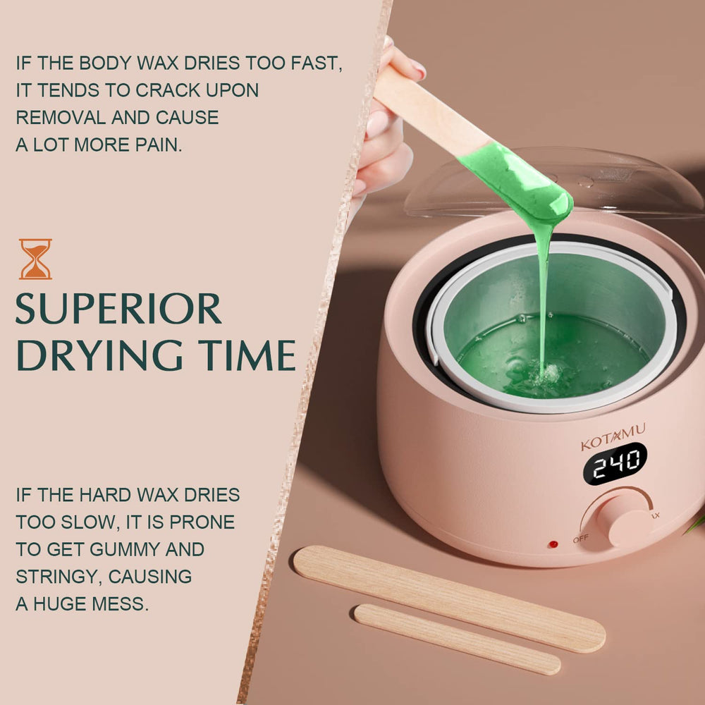 KOTAMU bikini area waxing close-up with precise grip