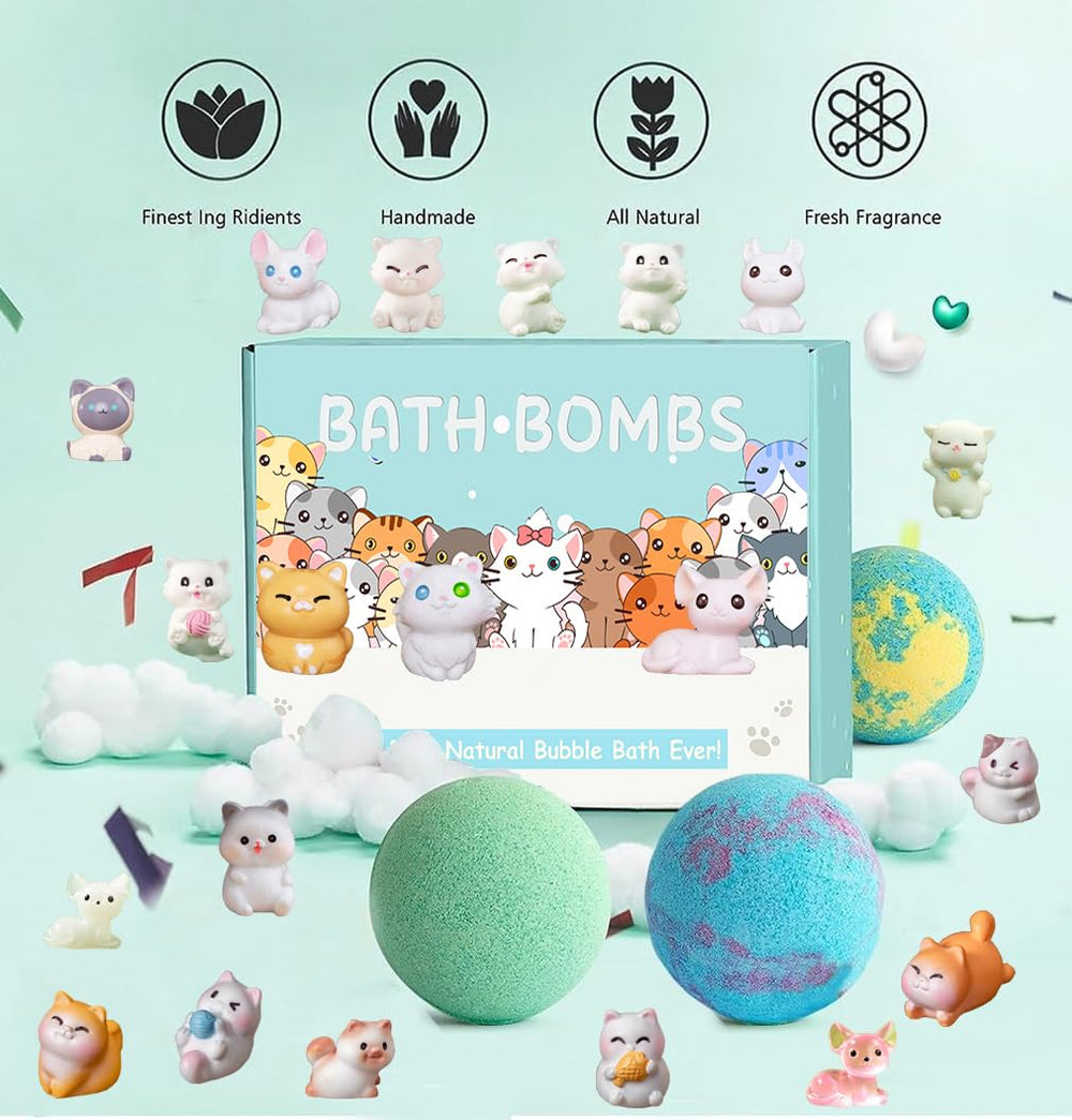 Kottke bath bombs create a colorful, inviting bath experience.