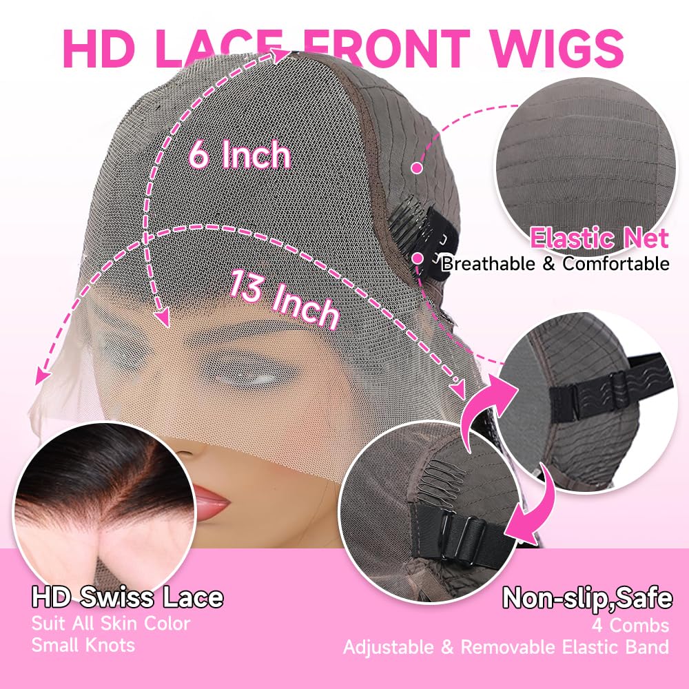 KOTTN HD lace-front 200-density yields a fuller, denser wave profile.