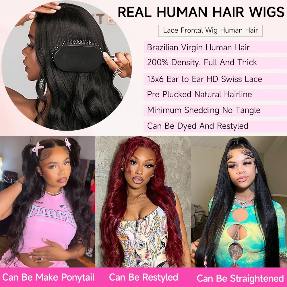 KOTTN 32-inch wig on model showcases elegant length and movement.
