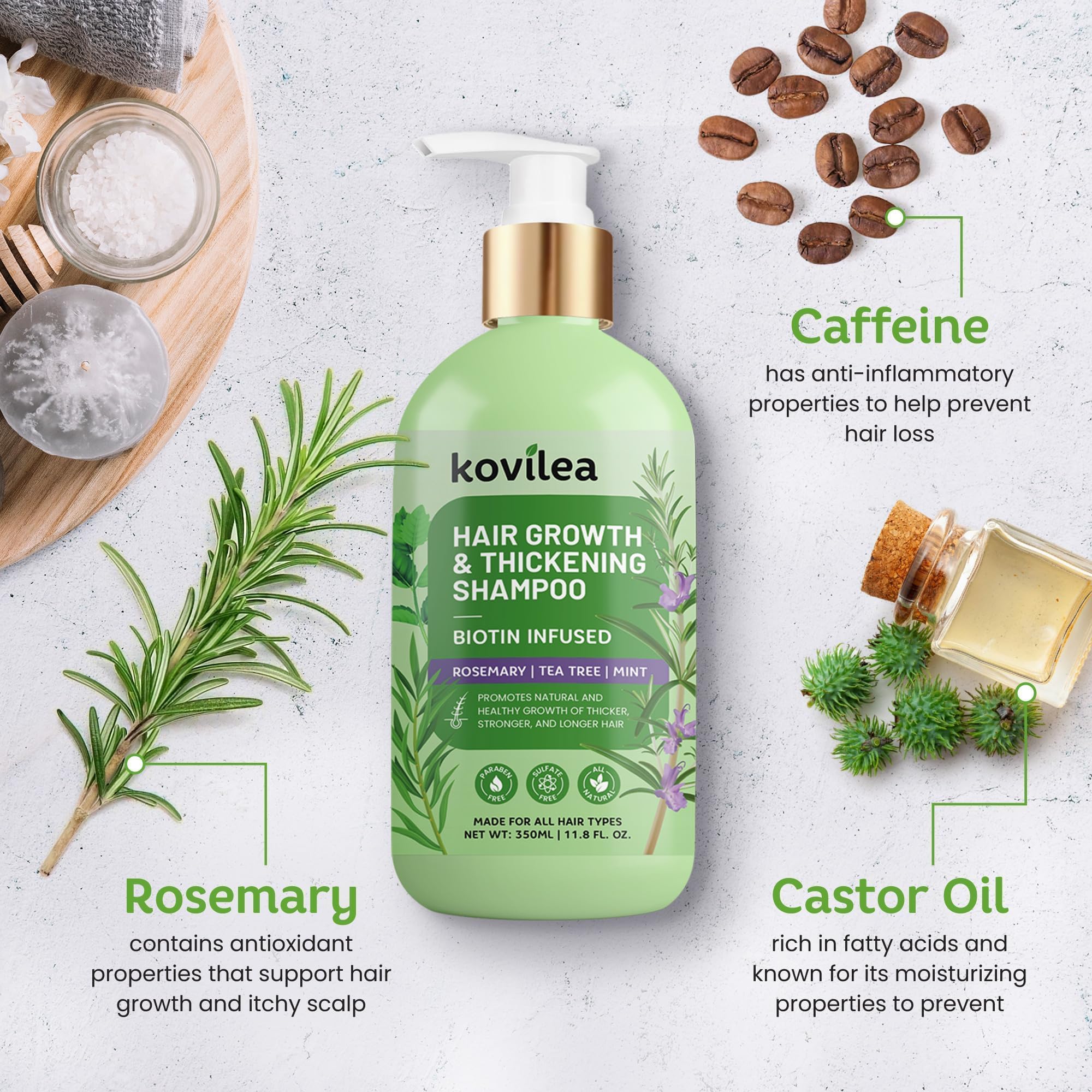 Mousse légère du shampoing Kovilea, parfum frais et agréable
