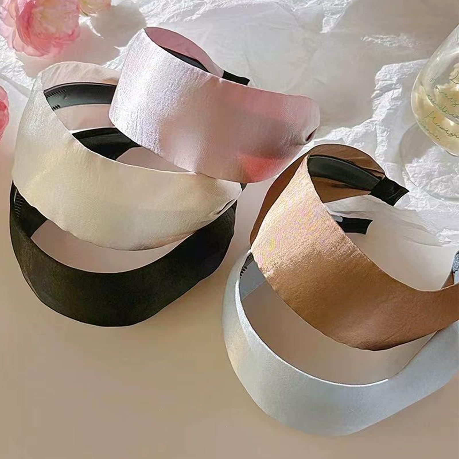KOVOLITU satin headband in five colors for versatile outfits