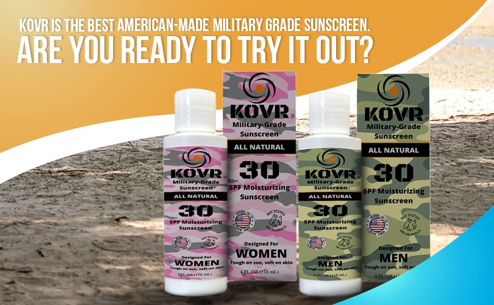 Kovr water-resistant claim indicates stay-on protection during activities