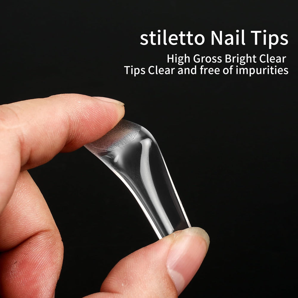 KOXXIAMOQ clear nail tips ideal for at-home nail art