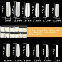 KOXXIAMOQ full cover tapered square tips for elegant nails.