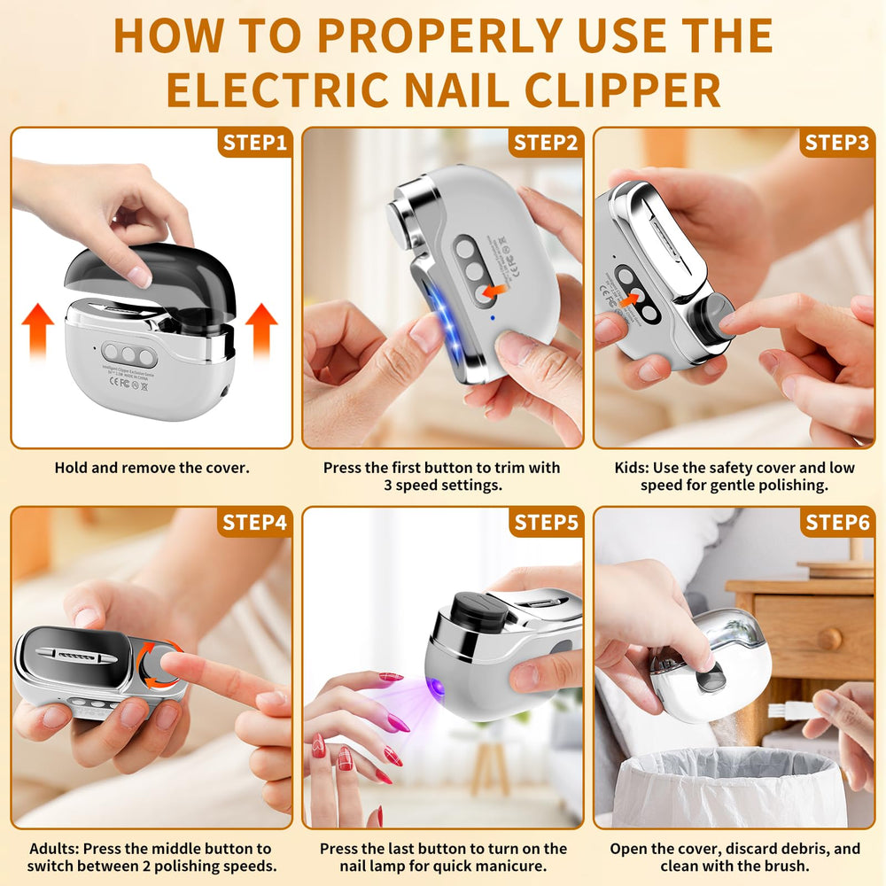 KOYIOOUADO LED light provides precise trimming in dim light for safer grooming.