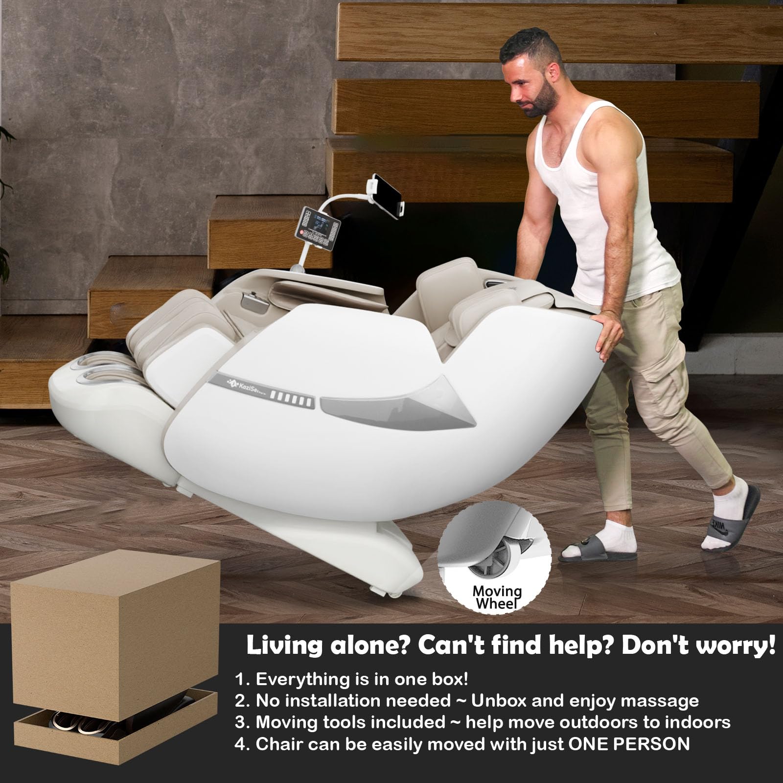 KoziSense A18 body scan personalizes massage settings