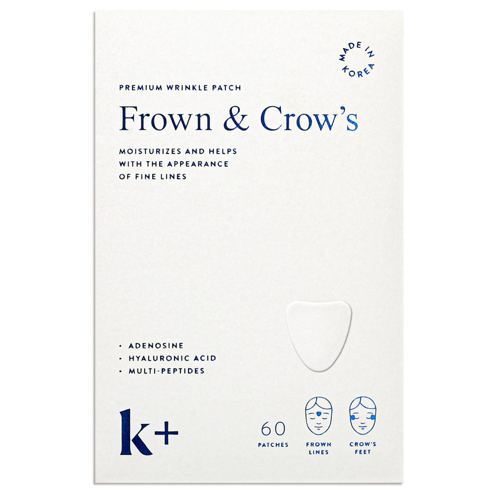 KPLUS wrinkle patches placed on the forehead for smoother-looking skin
