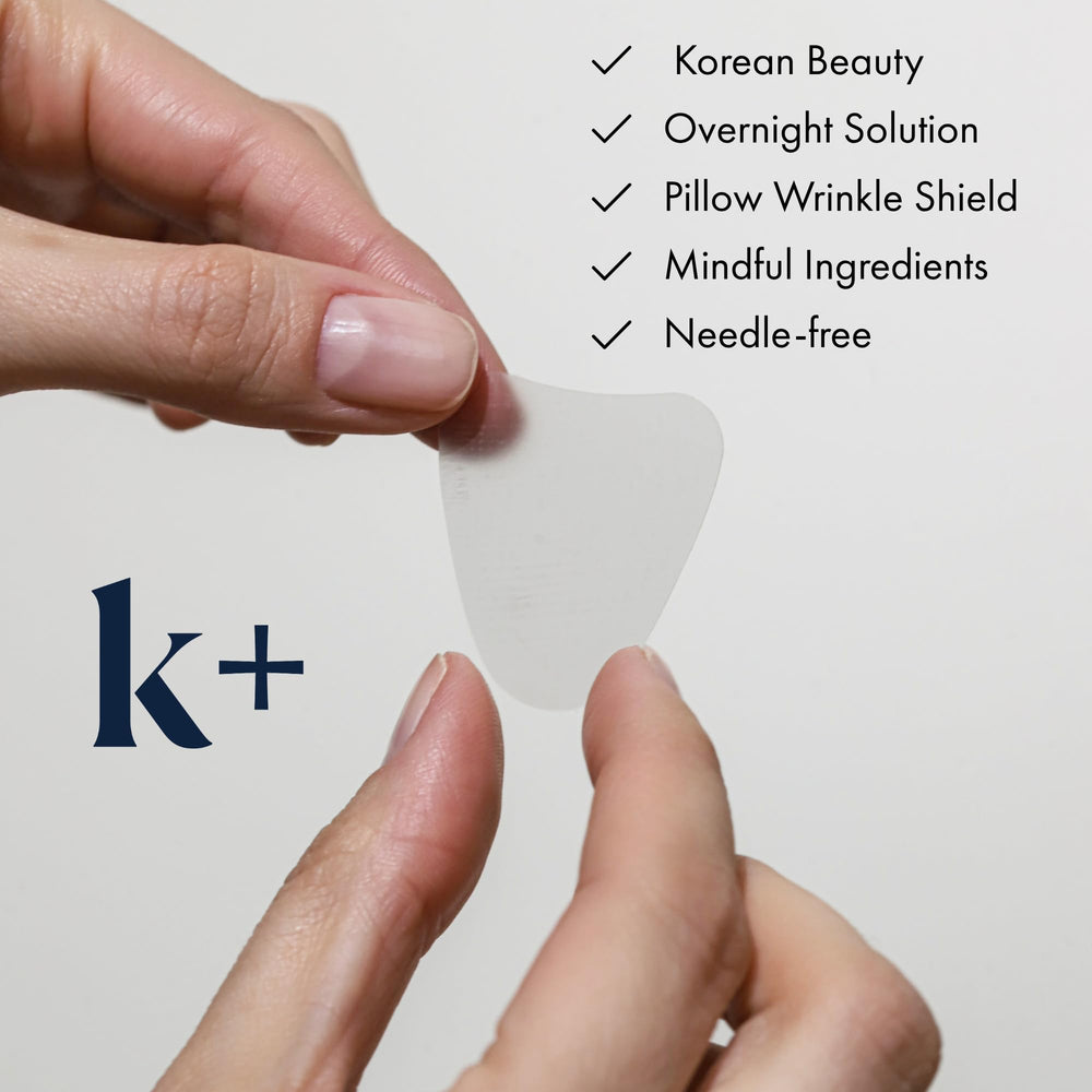 KPLUS patches targeting smile lines for overnight support
