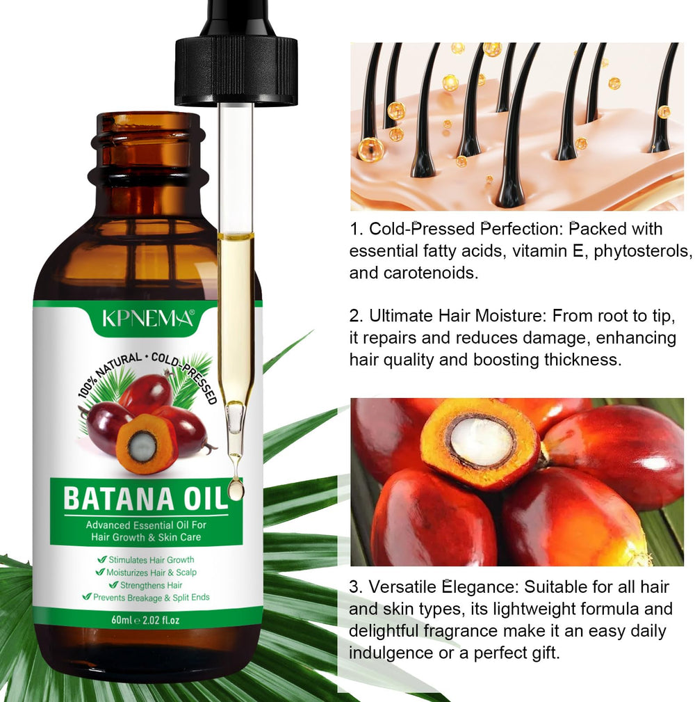 KPNEMA Batana Oil rich antioxidants help protect and soften skin.