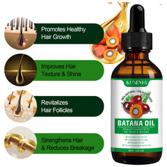 KPNEMA Batana Oil being applied to hair for deep conditioning.