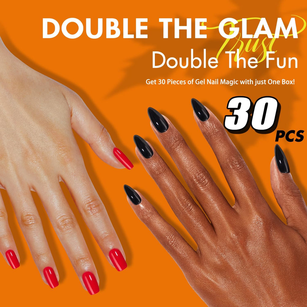 KQueenest pink square nails with easy, mess-free application for quick glam.