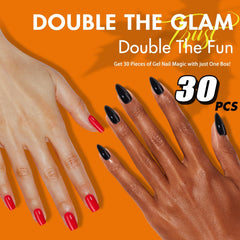 KQueenest pink square nails with easy, mess-free application for quick glam.