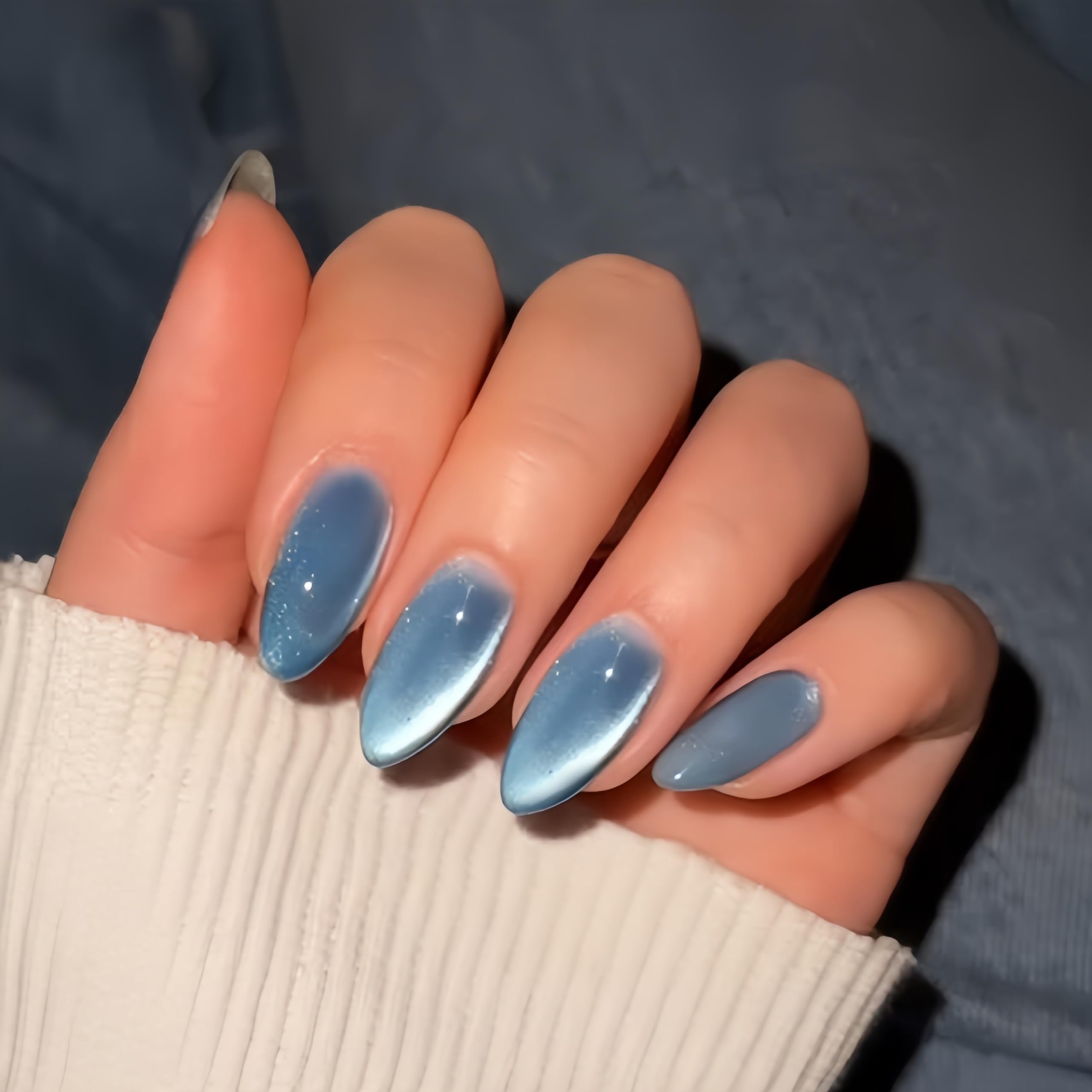 KQueenest press-on nails in almond shape offering quick glam and salon-like results.