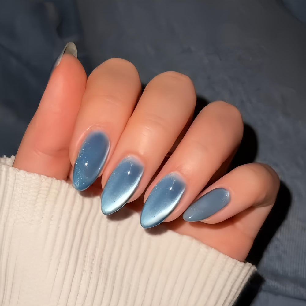 KQueenest press-on nails in almond shape offering quick glam and salon-like results.