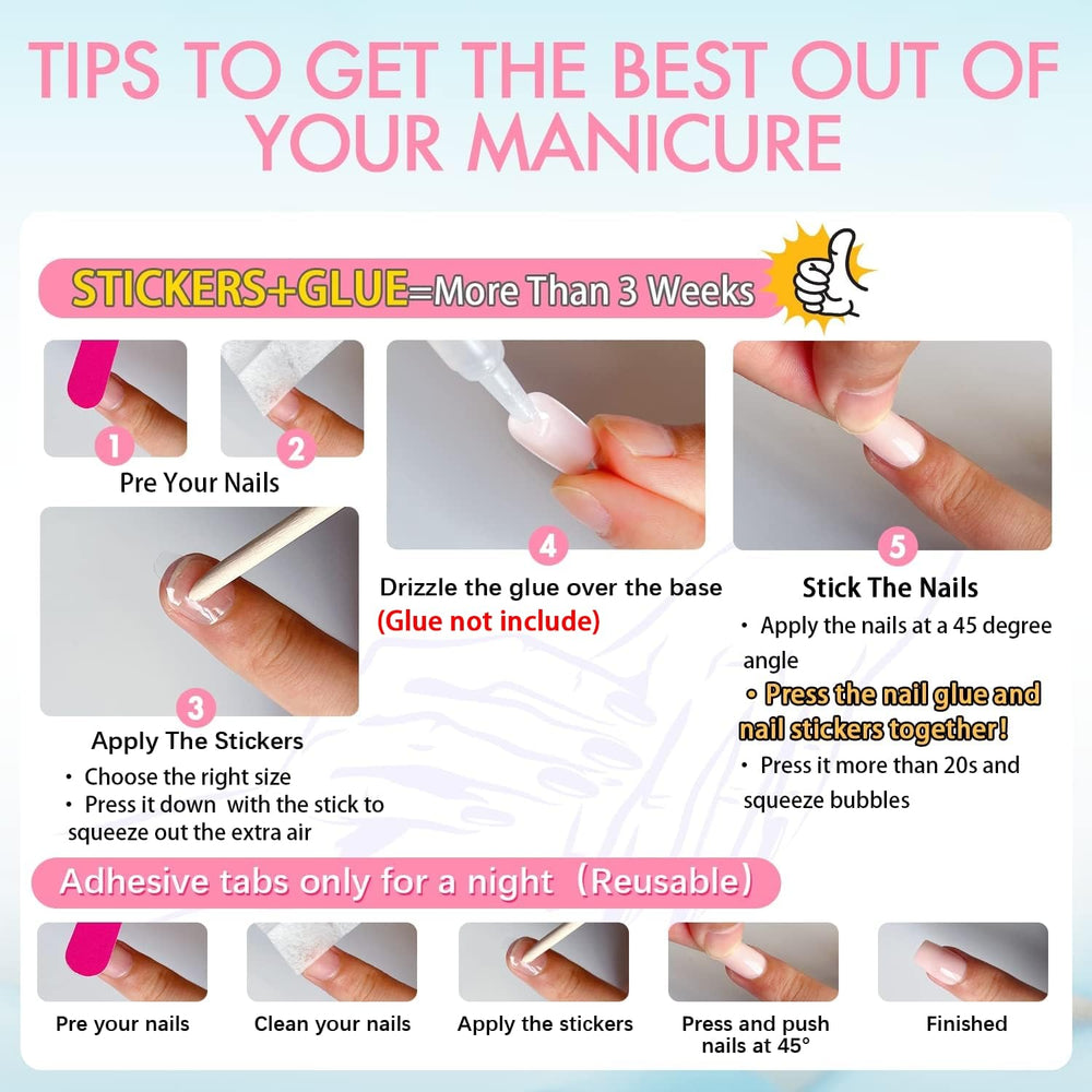 KQueenest short glossy brown press-on nails for quick, stylish manicure