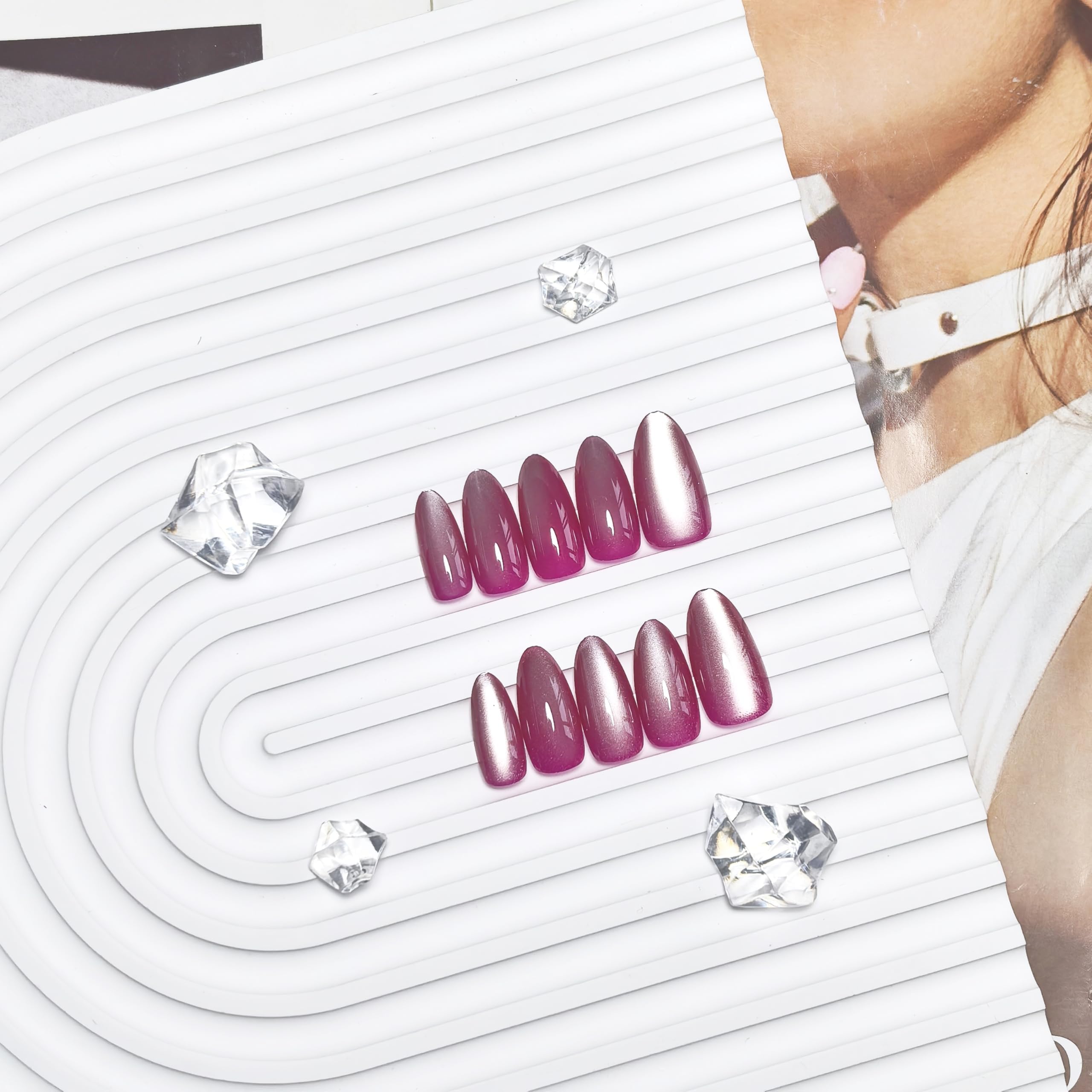 KQueenest thick natural fit press-on nails for comfortable wear