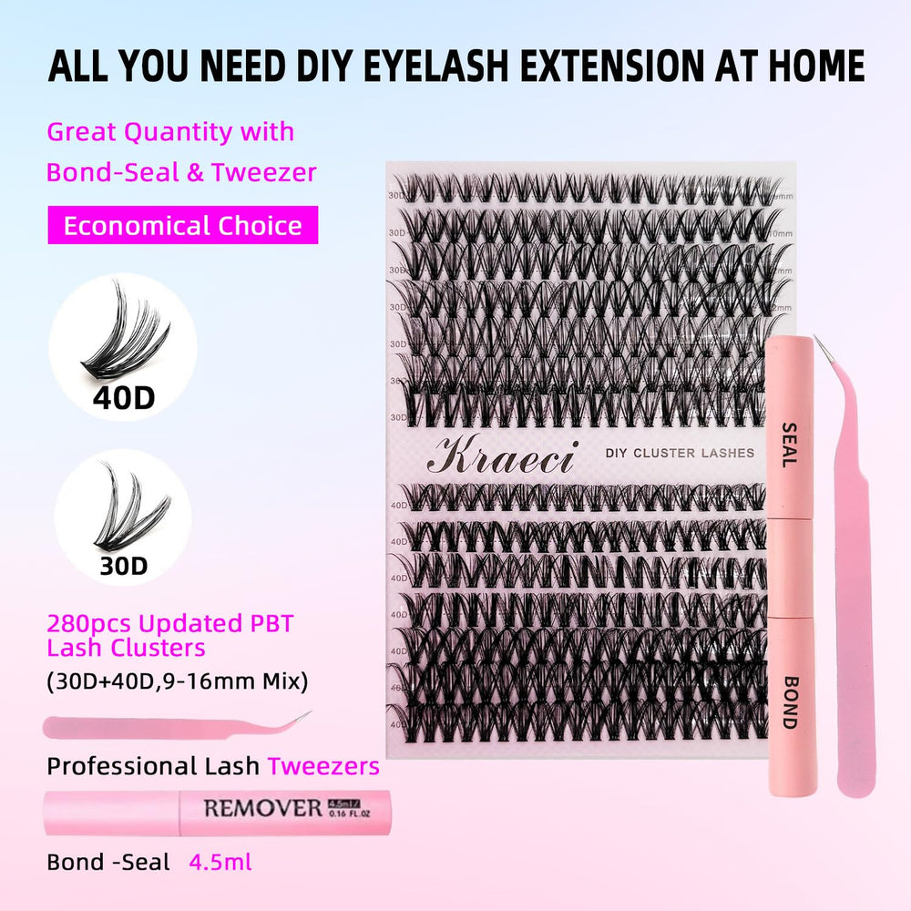 Kraeci applicator tweezers for precise placement of clusters.