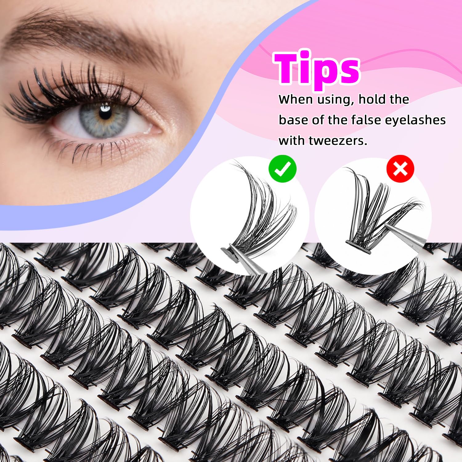 Kraeci natural-feel fiber lashes deliver feathered volume.