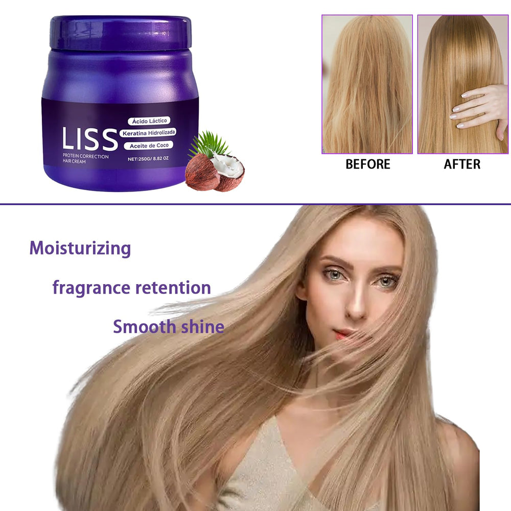 Krajiyya hair smoothing application demonstrates even distribution on hair