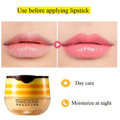 Krajiyya propolis moisturizing lip mask with silky texture and honey scent