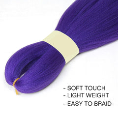 KRALER purple braiding hair in cosplay look, lightweight wear