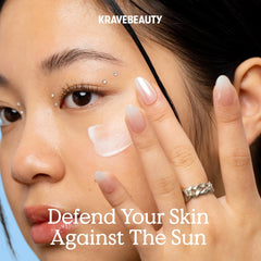 KraveBeauty Beet The Sun packaging with recycled label detail for eco-friendliness.