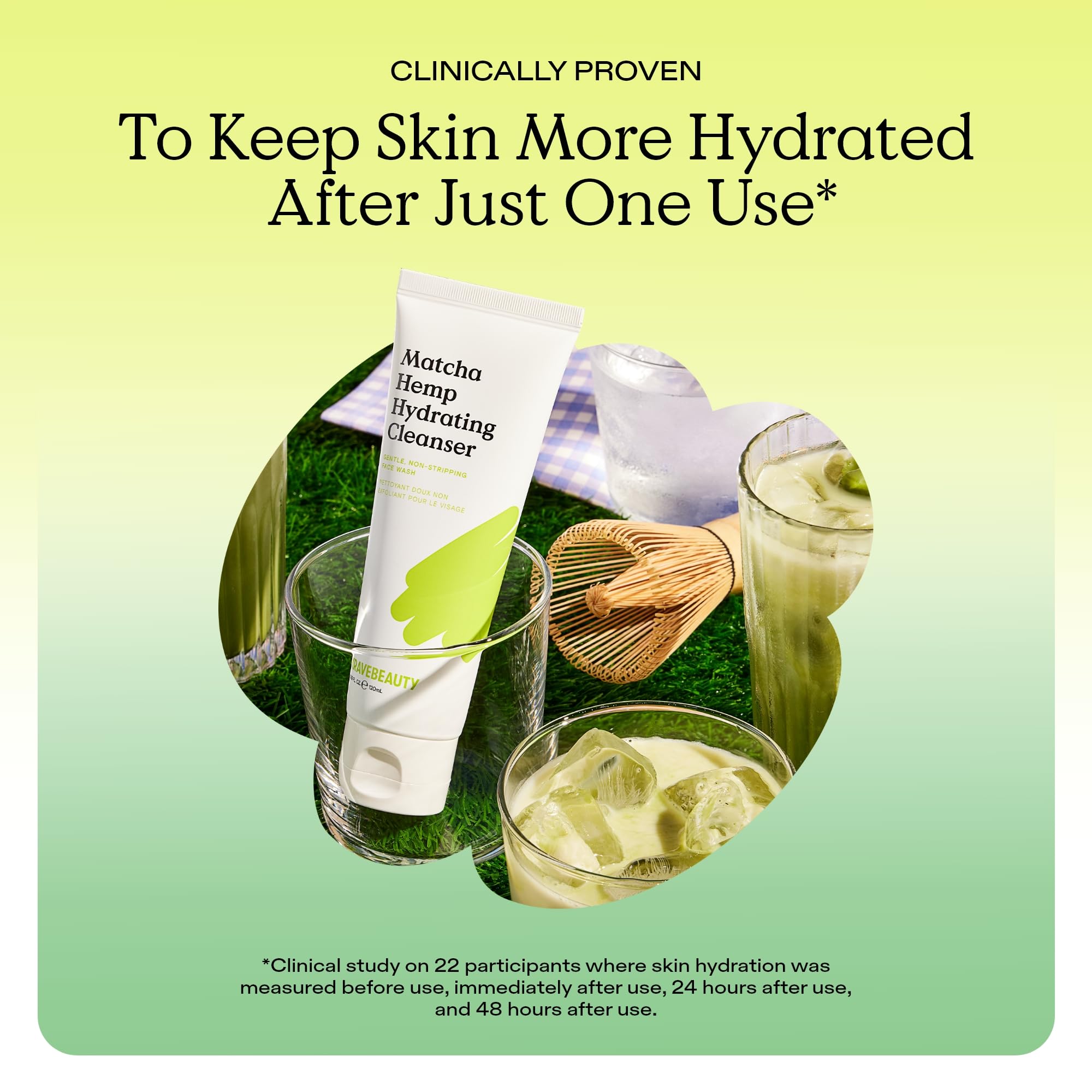 Dry-skin friendly formula shown on bottle with clear usage cue.