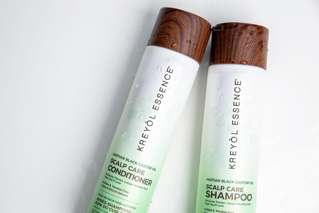 Kreyol Essence Let it Glow Shampoo ingredients panel highlights herbal blend