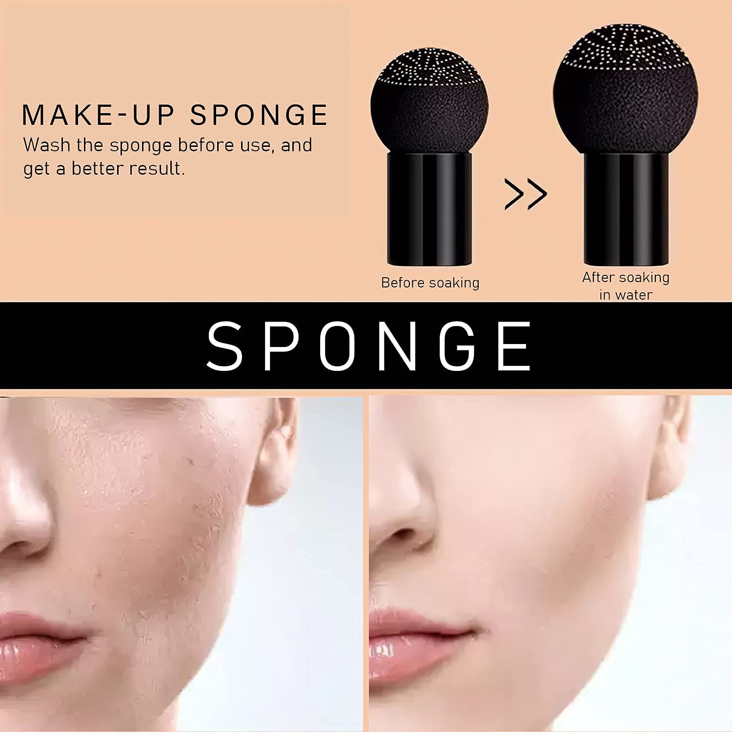 Kriloneal application results in even skin tone after use.