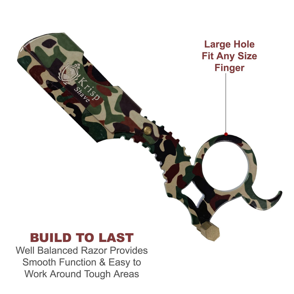 Krisp Beauty includes 10 shave blades for hygienic, ready-to-use client changes.