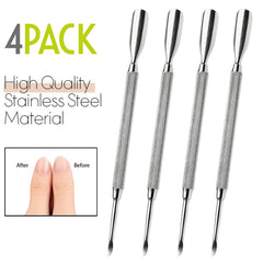 Krisp Beauty metal nail cleaner scraper for debris-free nails.