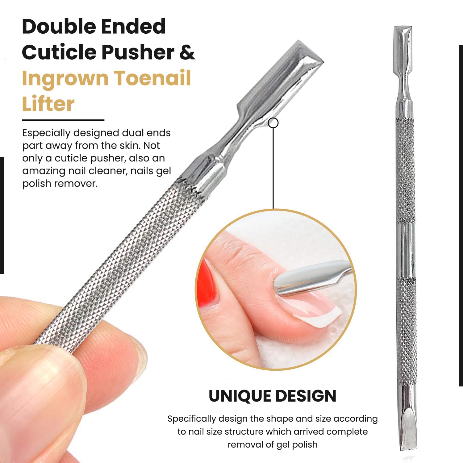 Krisp Beauty nail cleaner scraper for thorough nail hygiene.