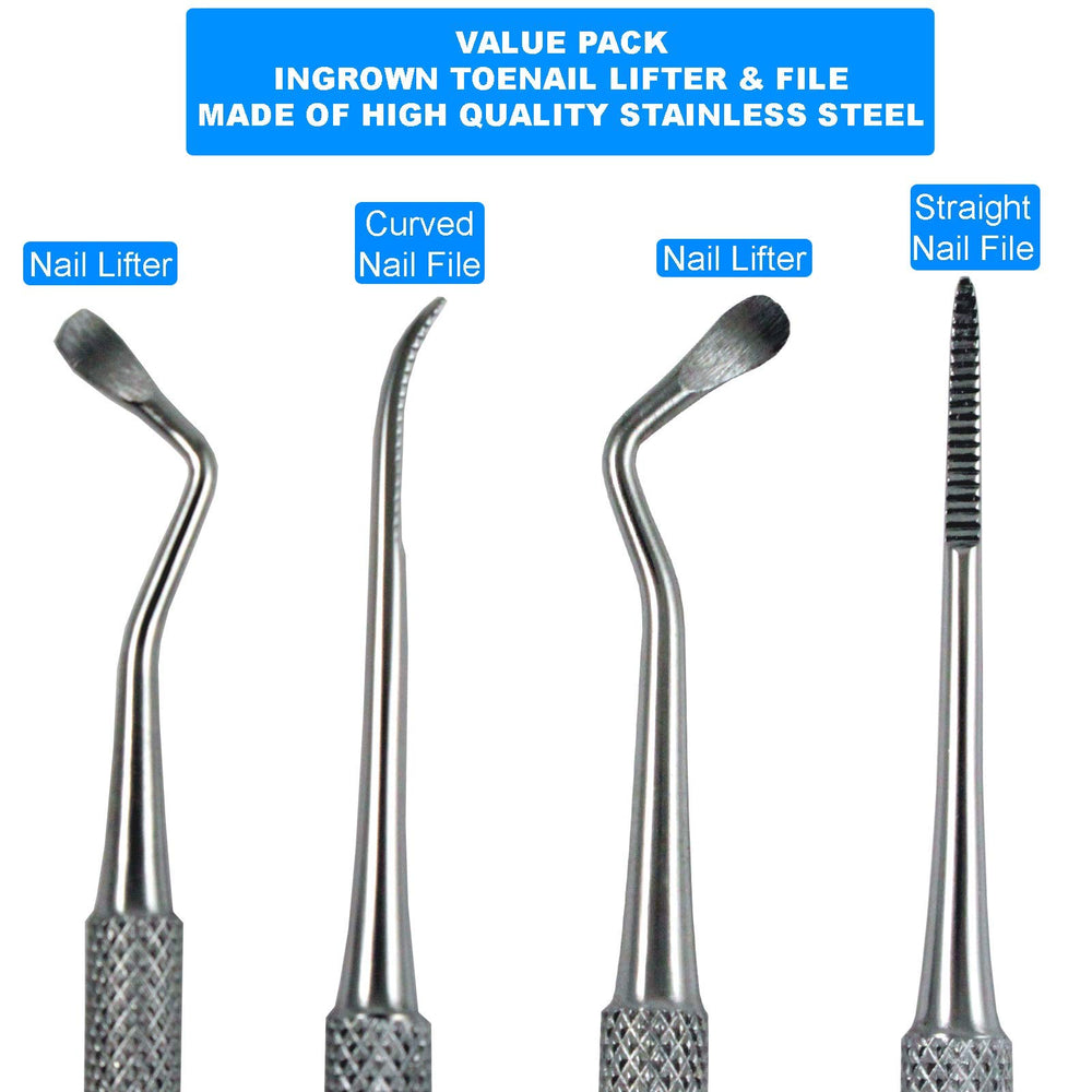 Krisp Beauty stainless steel tools with ergonomic grip for smooth trimming.