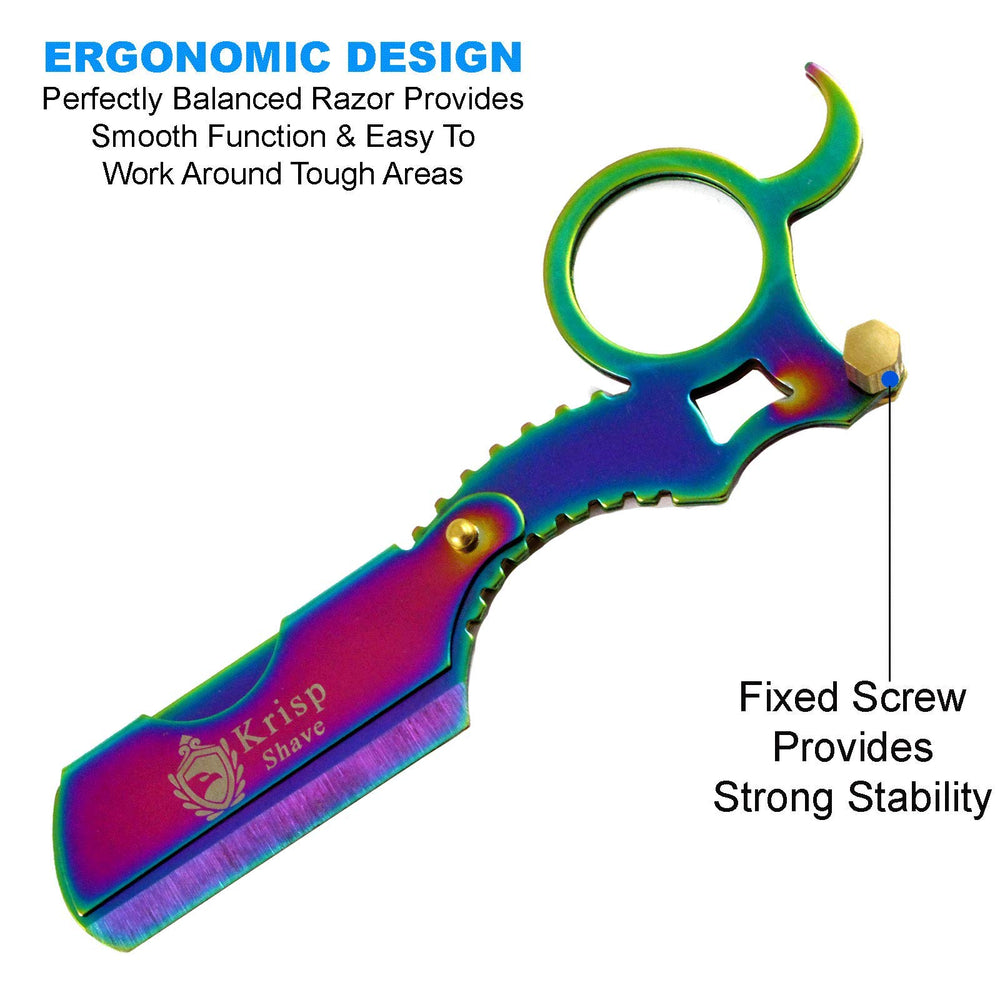 Krisp Shave kit packaging with blades showing value and convenience