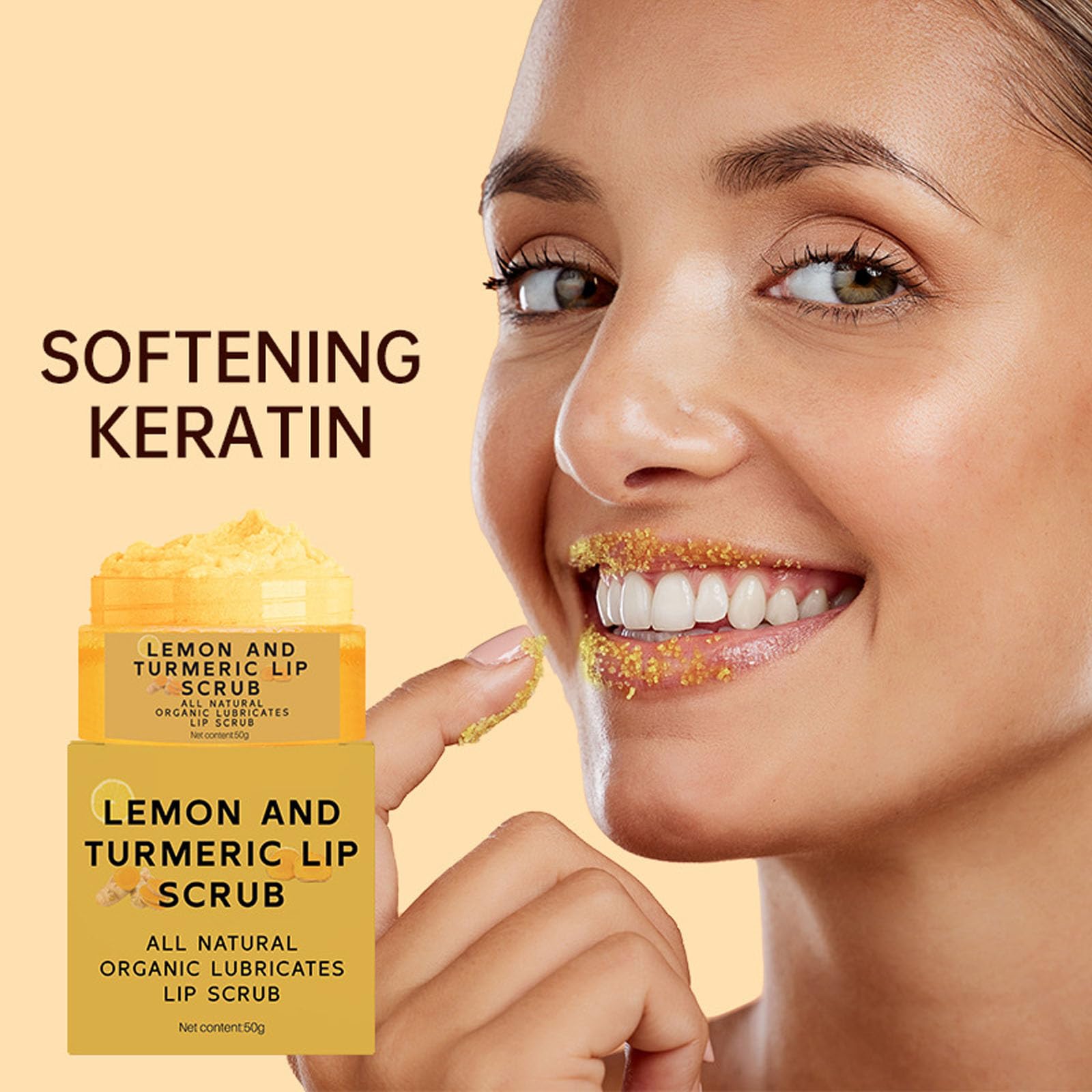 Krmspe lip scrub sugar granules closeup illustrating delicate exfoliation benefits