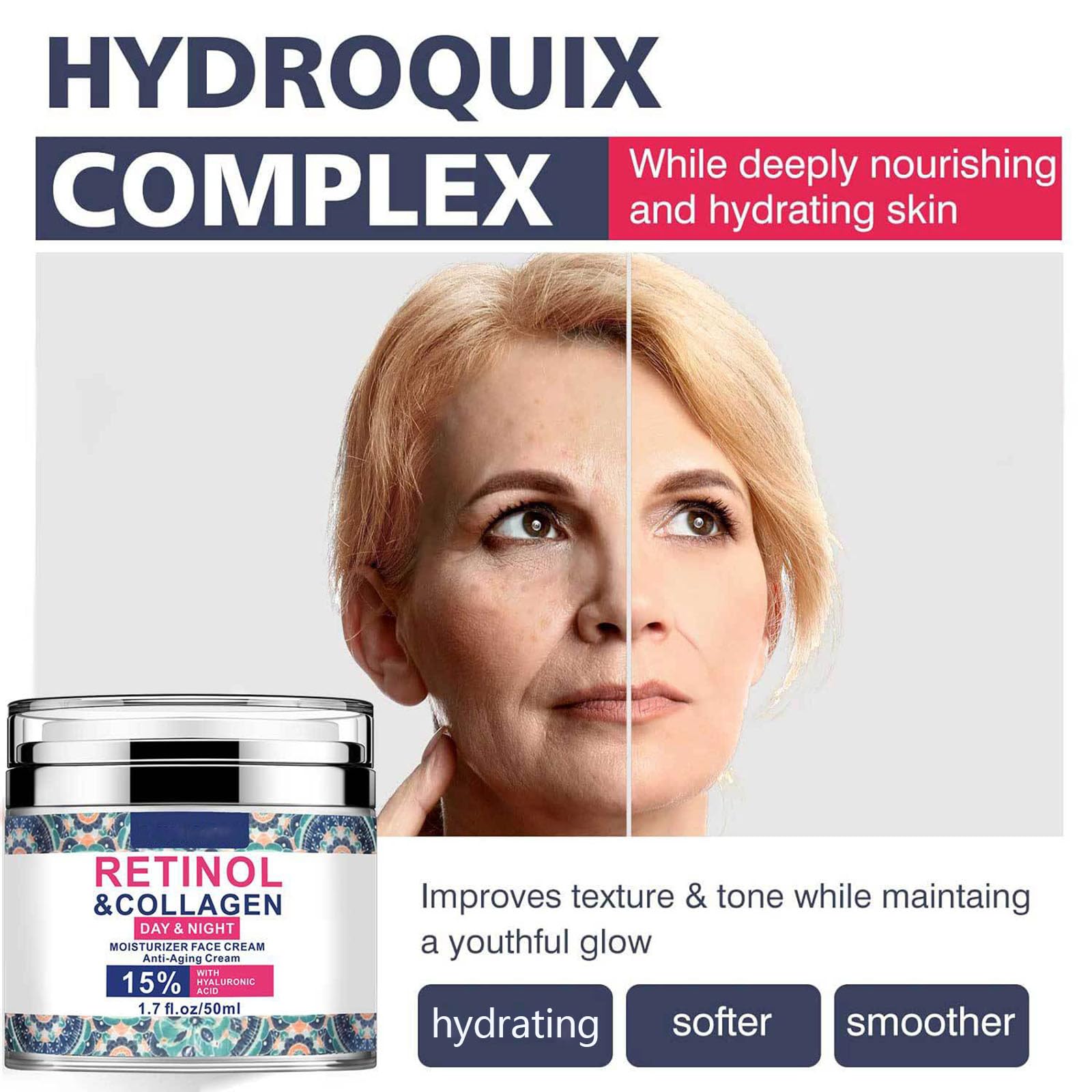 Krmspe Retinol Cream application swirl – lightweight texture ready for quick absorption