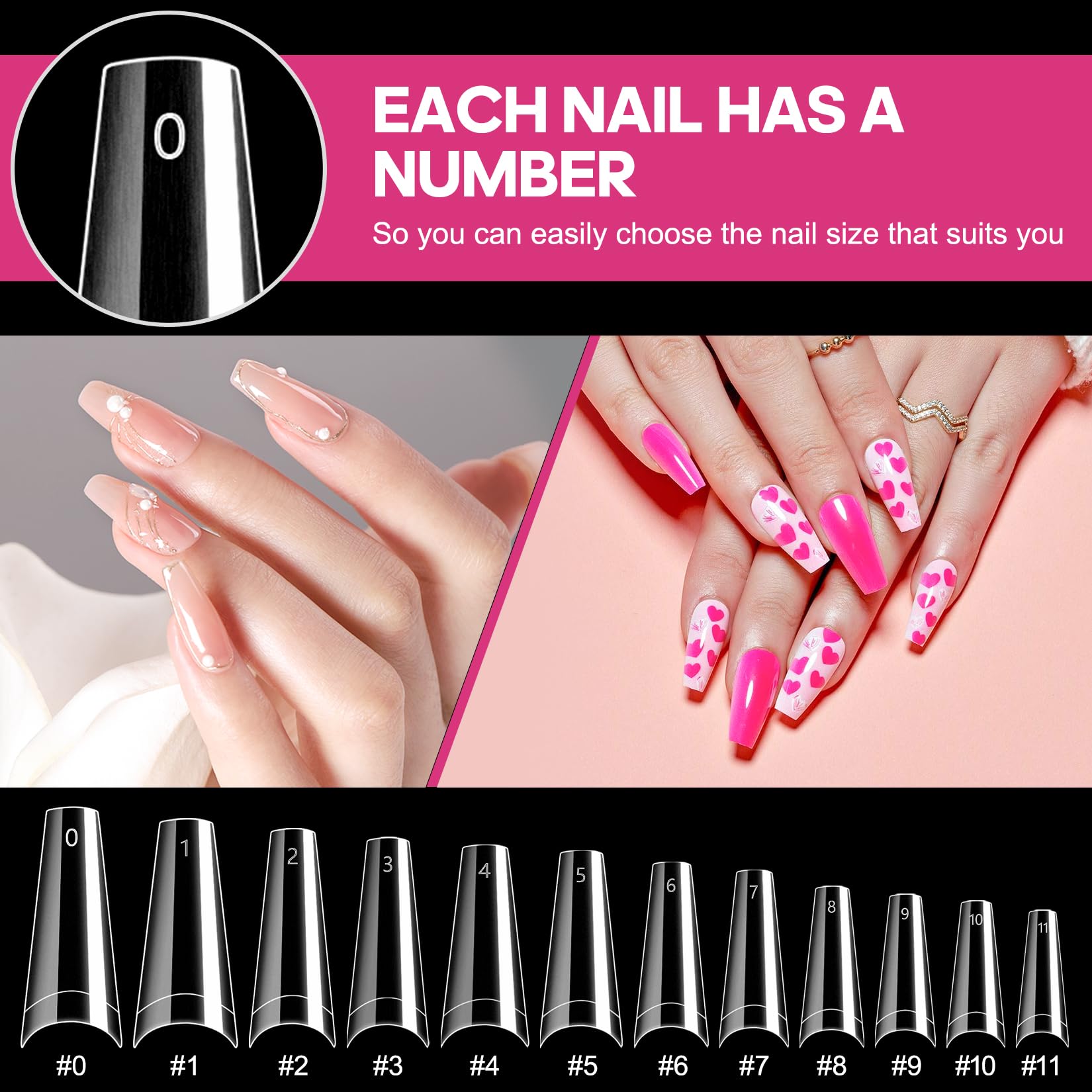 krofaue easy application on natural nails at home or salon