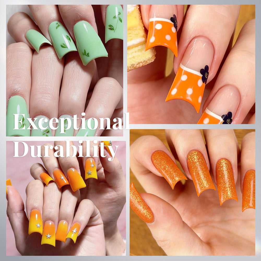 krofaue Duck Nail Tips curved half-cover design for easy wear