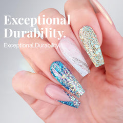 Krofaue French tip design shows natural base for seamless salon or DIY nails