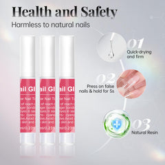 Krofaue half-cover French nails for natural-looking tip shape.