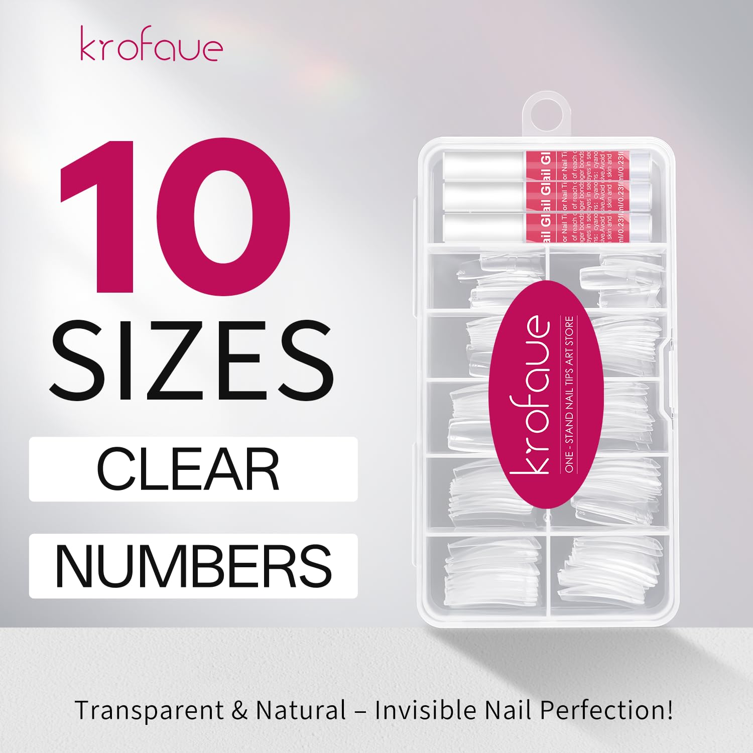 Krofaue nail extension kit collection for versatile nail art projects.