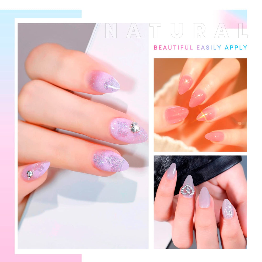 krofaue press-on nails ready for home or salon applications