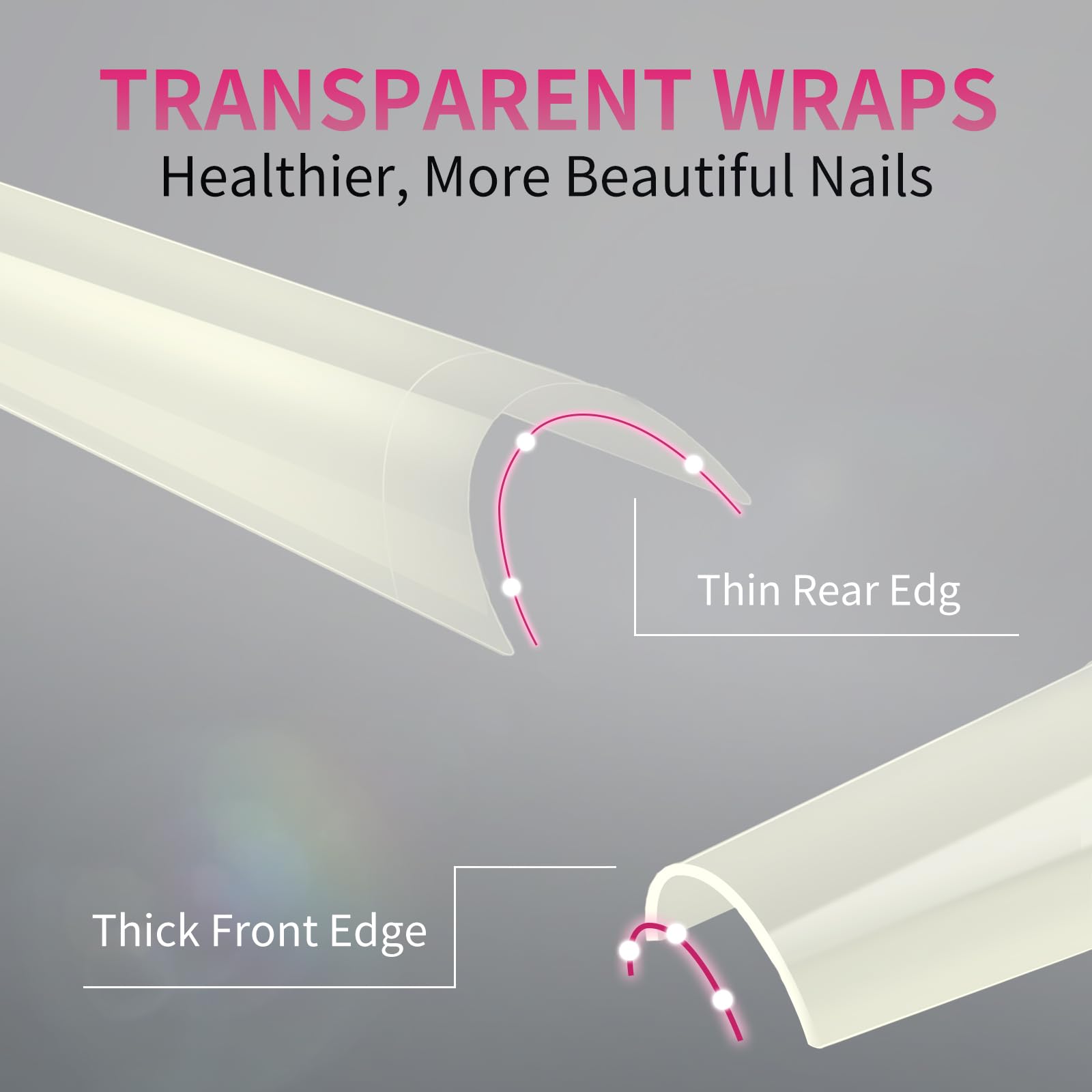Krofaue soft gel acrylic material nails feel light and durable.