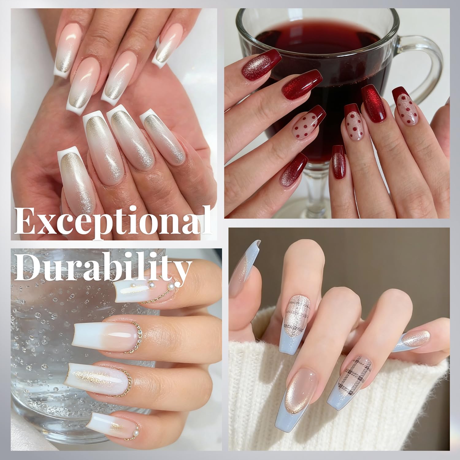 Krofaue strong nail glue kit for fast bonding and durable extensions.