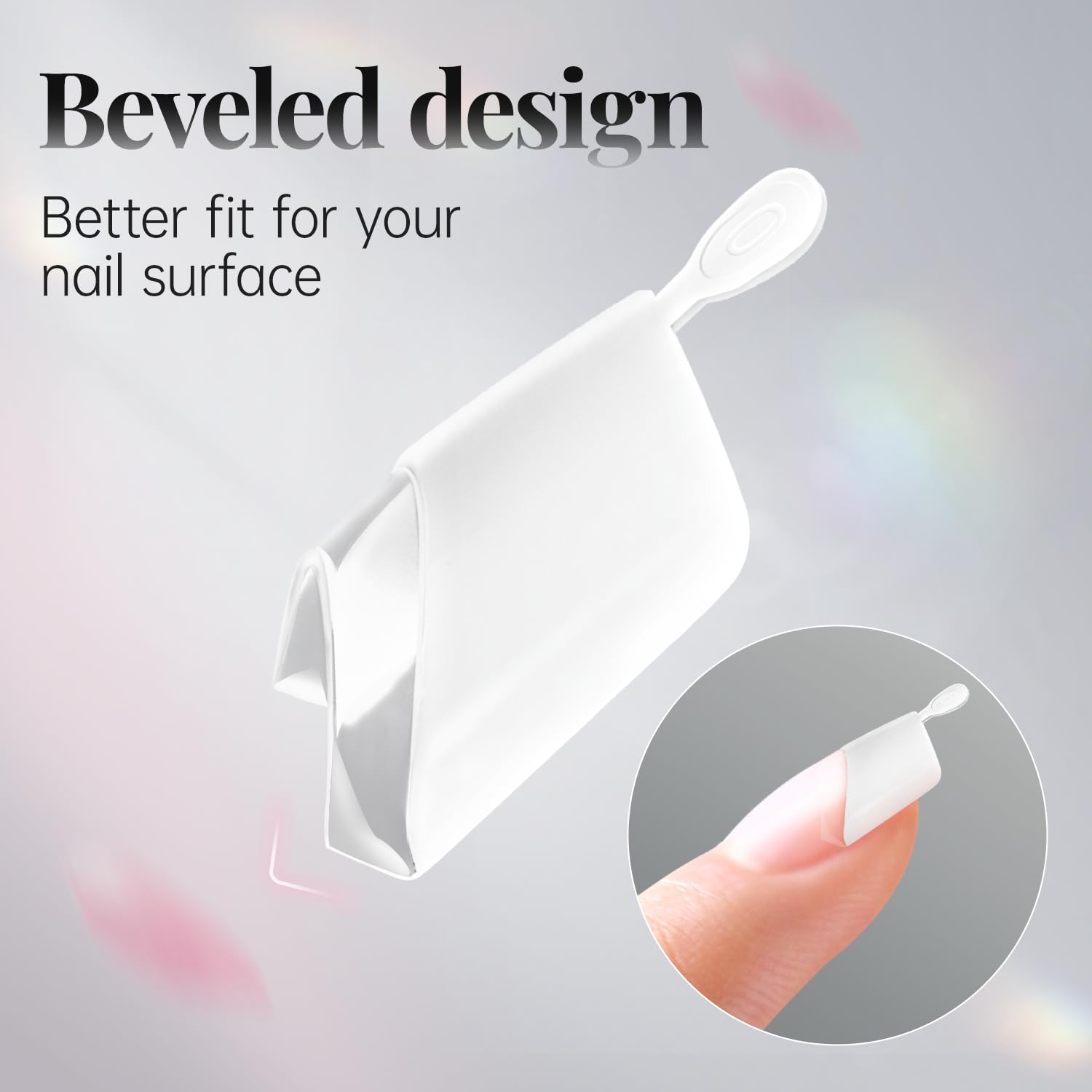 Krofaue white nail tips sizes provide precise fit for versatile nail designs.