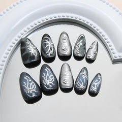 KRTBKR full-cover glitter nails with long-lasting shine