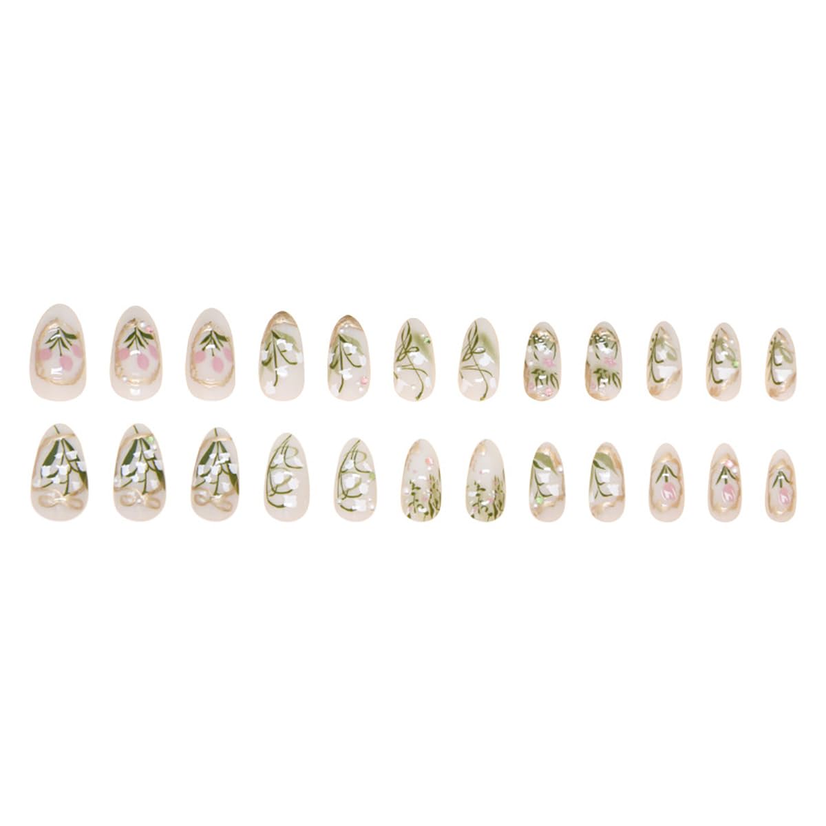 KRTBKR Full cover almond nails provide durable coverage with customizable length.